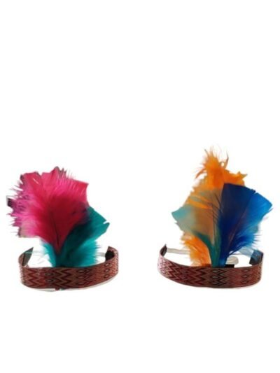 VINCHA INDIO CON PLUMAS x1