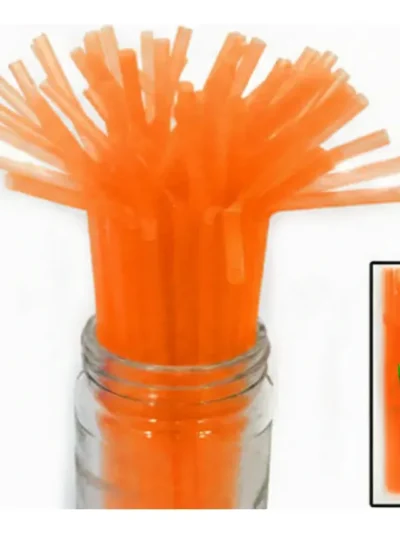 SORBETE FLEXIBLE FLUO BIODEGRADABLE NARANJA X80 u.ART.5050