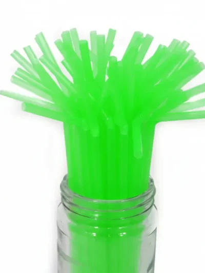 SORBETE FLEXIBLE FLUO BIODEGRADABLE VERDE X80 u.ART.5050