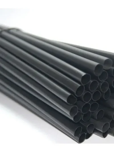 SORBETE MULTIUSO BIODEGRADABLE NEGRO 22cm x40 (SORB.-AGITA.-CUCH.) art.5000