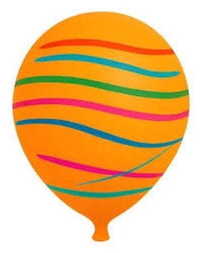 PIÑATA GLOBO GIGANTE 36" RAYADA NARANJA FUNNY