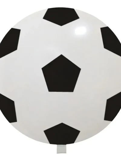 PIÑATA GLOBO SUPER 24" PELOTA BLANCA Y NEGRA FUNNY
