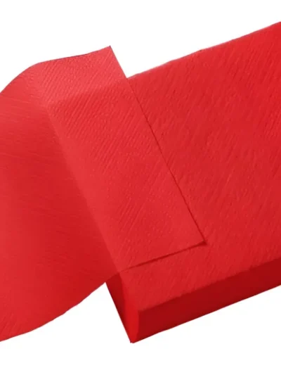 SERVILLETA TISSUE LISA ROJA NAPTRES 32x32 x20