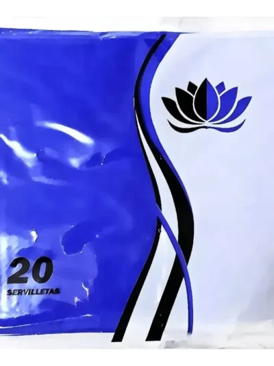 SERVILLETA TISSUE LISA AZUL NAPTRES 32x32 x20
