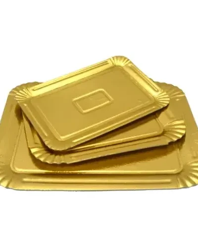 BANDEJA CARTON RECTANGULAR DORADA Nº4 1kg (23X28cm) RAF 6154/6204