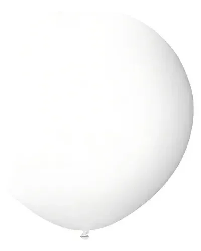 PIÑATA GLOBO GIGANTE 36" LISA BLANCA FUNNY
