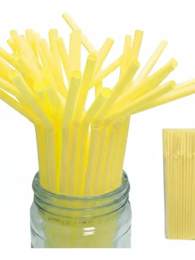 SORBETE FLEXIBLE BIODEGRADABLE AMARILLO PASTEL X80 u. 5052