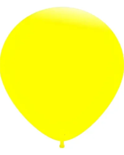 PIÑATA GLOBO GIGANTE 36" LISA FLUO AMARILLA FUNNY