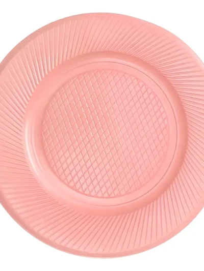 PLATO GRANDE PASTEL ROSA P22 x25u. E.A