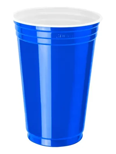 VASO AMERICANO LISO AZUL BELLA CUP 590cc x50