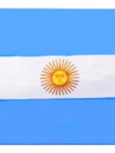 BANDERA ARGENTINA CHICA (14x20 CM APROX.) x12 BOC11
