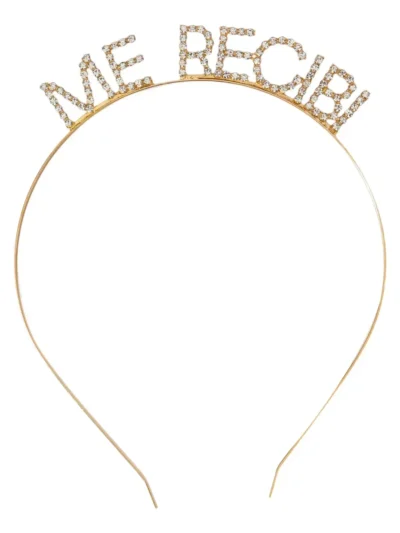 VINCHA STRASS DELUXE ME RECIBI ROSA GOLD x1 22