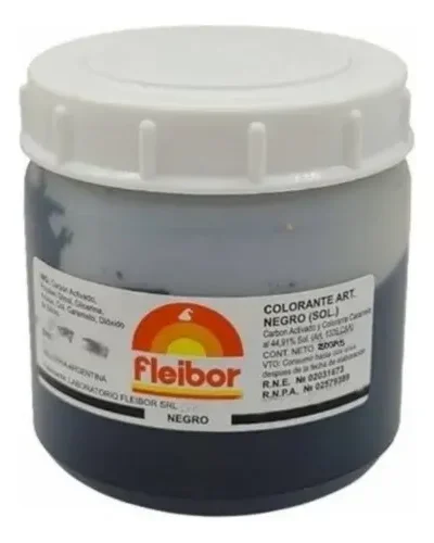 COLORANTE EN PASTA FLEIBOR NEGRO x250g