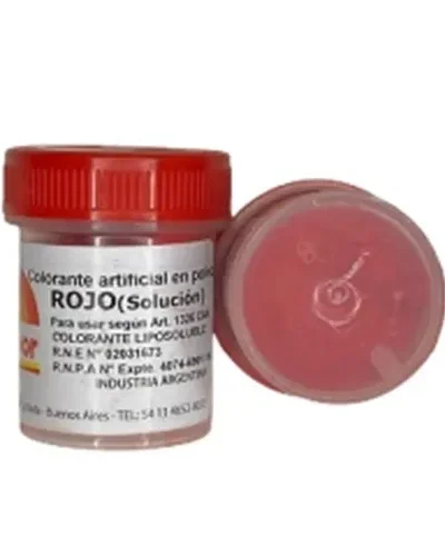 COLORANTE EN POLVO LIPOSOLUBLE FLEIBOR ROJO 4gr