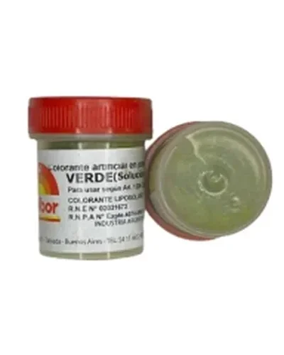 COLORANTE EN POLVO LIPOSOLUBLE FLEIBOR VERDE 4gr
