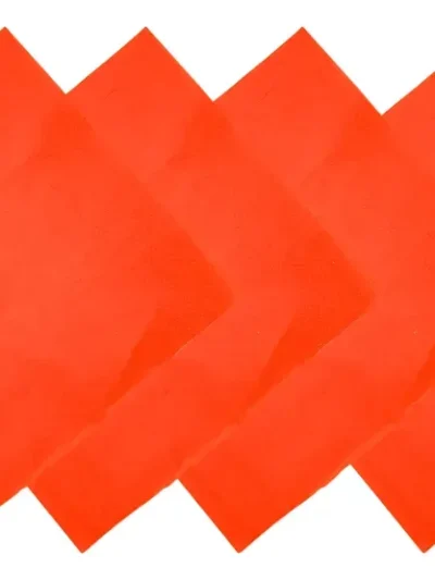 SERVILLETA COUNTRY LISA DOBLADITAS NARANJA/SALMON 33x33 x20u.