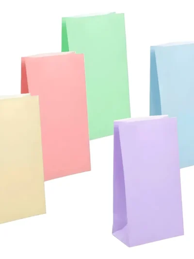 BOLSA CON FUELLE LILA PASTEL x10u.MURILLO
