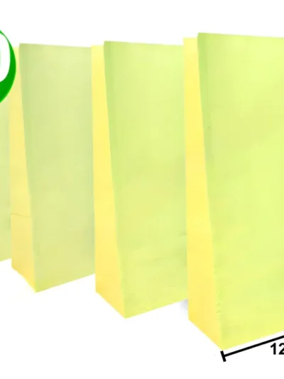 BOLSA CON FUELLE AMARILLO PASTEL x10u.MURILLO