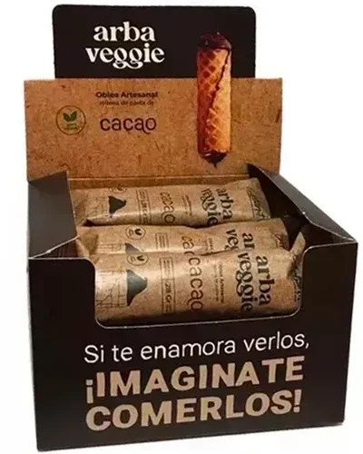 CUBANITO RELLENO CACAO x 12und ARBA VEGGIE