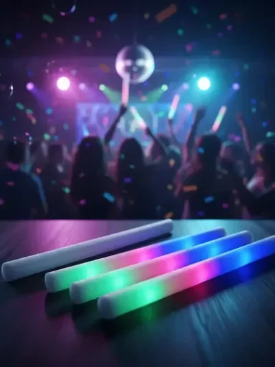 ROMPECOCO GOMA ESPUMA CON LUZ MULTICOLOR x10 MM25-03