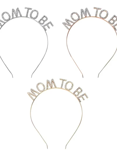 VINCHA MOM TO BE METAL STRASS X1 FP0901