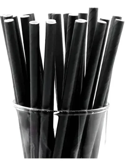 SORBETE POLIPAPEL GOURMET BIODEGRADABLE NEGRO CBX 20cm x200 UNIDADES