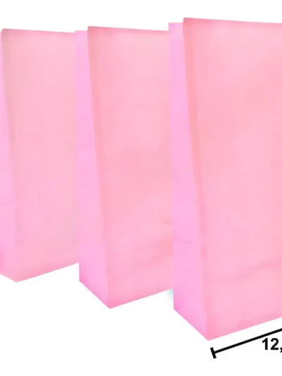 BOLSA CON FUELLE ROSA PASTEL x10u.MURILLO