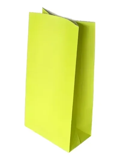 BOLSA CON FUELLE AMARILLO FLUO x10u.MURILLO