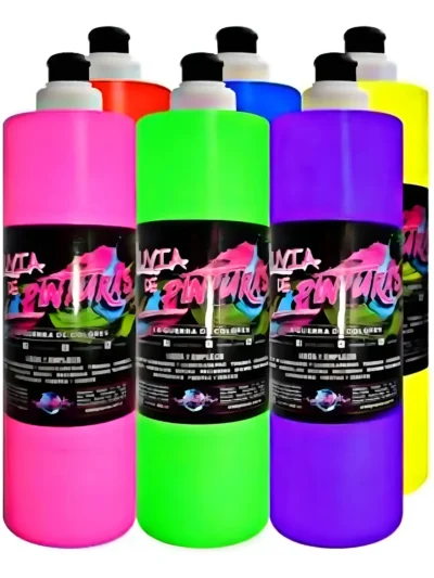 LLUVIA DE PINTURAS X250 CC. PACK X 6 MULTICOLOR ARTELIGHT