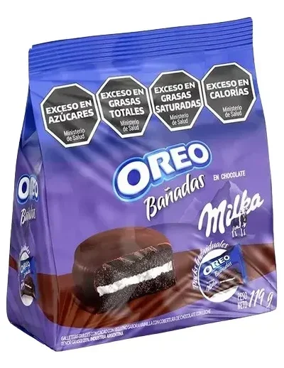 GALLETITA OREO MILKA BAÑADA CHOCOLATE CON LECHE x119grs.