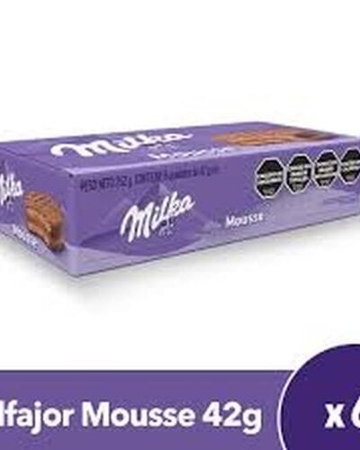 ALFAJOR MILKA MOUSSE x6unid (42grs c/u)