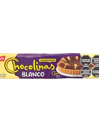 GALLETITAS CHOCOLINAS SABOR CHOCOLATE BLANCO x245 grs 1014298