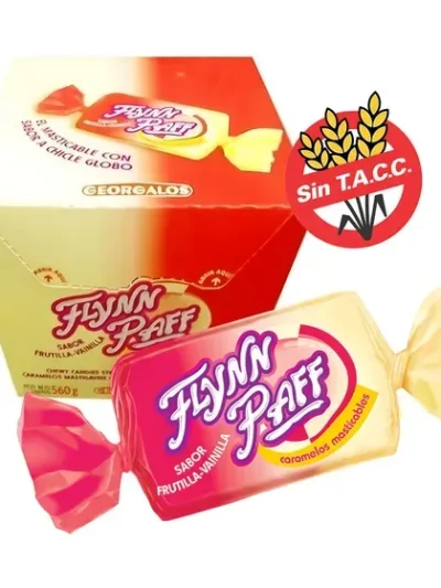 CARAMELO FLYNN PAFF FRUTILLA-VAINILLA GEORGALOS x560g 1180