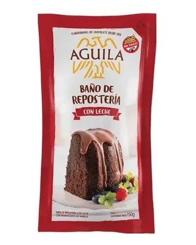 BAÑO AGUILA SACHET CHOCOLATE CON LECHE SIN TACC 150gr