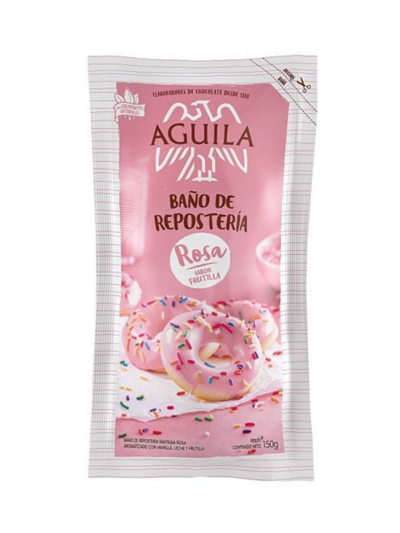 BAÑO AGUILA SACHET ROSA SABOR FRUTILLA 150gr