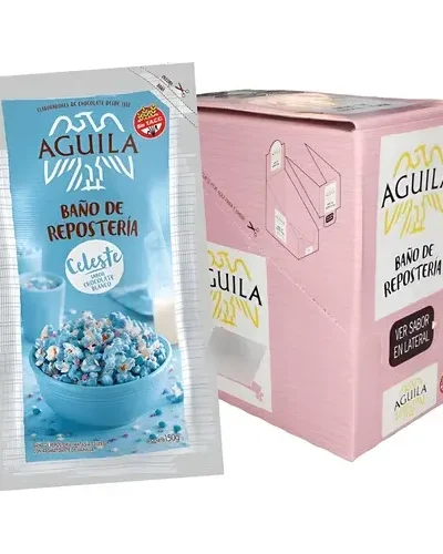 BAÑO AGUILA SACHET CELESTE SABOR VAINILLA 150gr