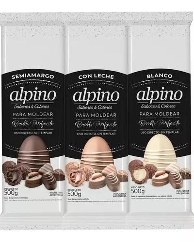 CHOCOLATE ALPINO LODISER EN TABLETAS SEMIAMARGO x3kg (6x500grs)