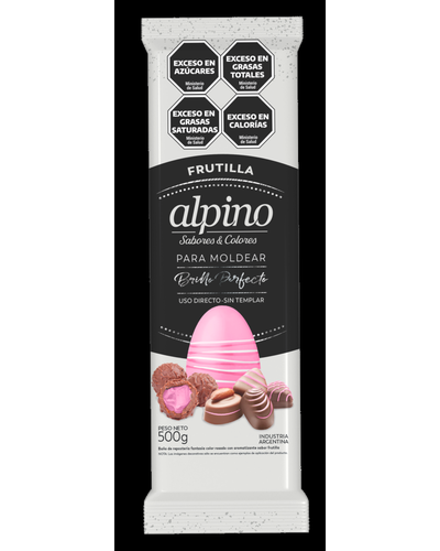 CHOCOLATE ALPINO LODISER COLOR Y SABOR FRUTILLA x3kg ( 6x500grs)