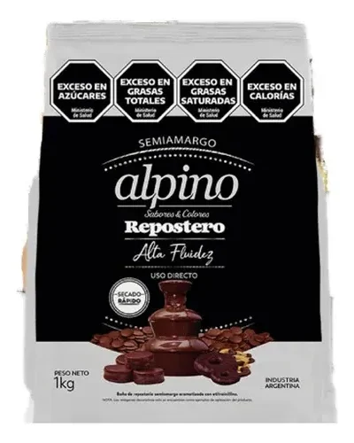 CHOCOLATE ALPINO LODISER REPOSTE SEMIAM x1kg (CASCADA-MASAS-ALFAJORES) BAR01A