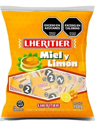 CARAMELO DURO LHERITIER MIEL Y LIMON x150grs 301124