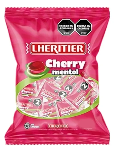 CARAMELO DURO LHERITIER CHERRY MENTOL x150grs 301123
