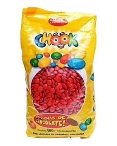 LENTEJA CHOCOLATE MINI PALMESANO COLOR ROJO x500grs 4876/1