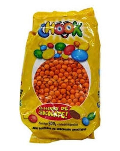 LENTEJA CHOCOLATE MINI PALMESANO COLOR NARANJA x500grs 4876/5