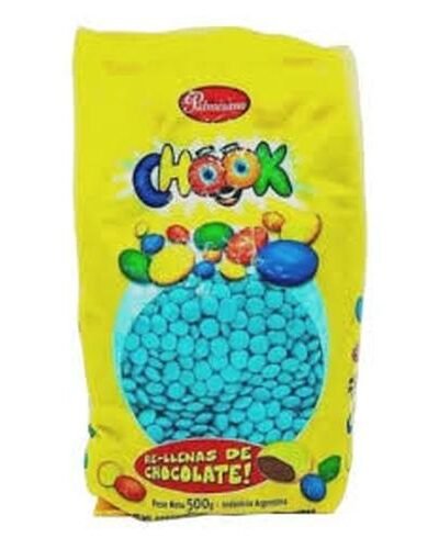 LENTEJA CHOCOLATE PALMESANO COLOR CELESTE x500grs 4886/1