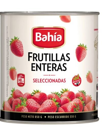 FRUTILLAS ENTERAS EN LATA BAHIAx850gr.