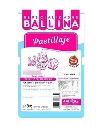 PASTILLAJE PREPARADO BALLINA x500grs