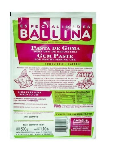 PASTA DE GOMA BALLINA x500 Grs