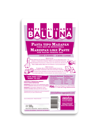 PASTA MAZAPAN BALLINA x500grs