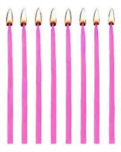 VELA PERLADA 10cm ROSA ART.2294