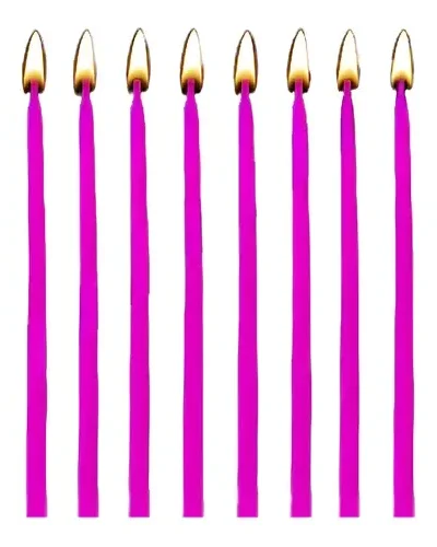 VELA PERLADA 10cm FUCSIA ART.2294
